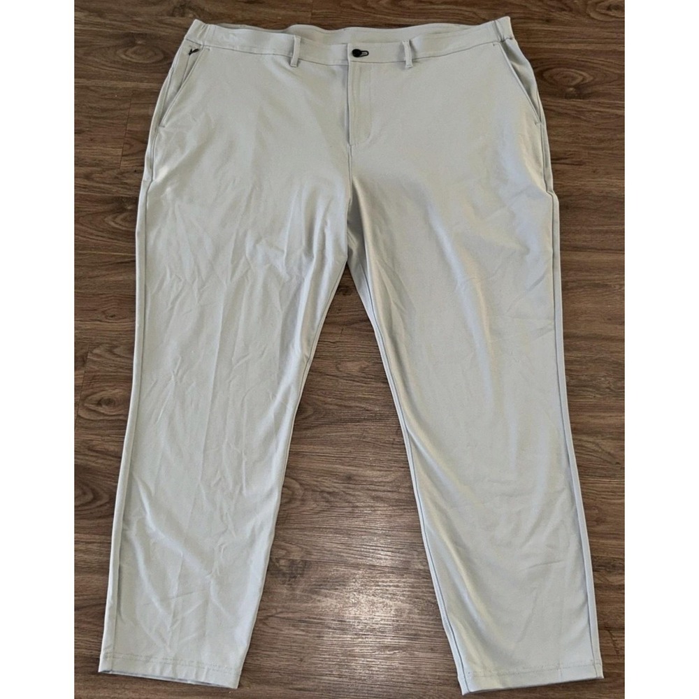 Public Rec Pants Mens 44x32 Gray Stretch Chino Casual Tapered Leg Summer